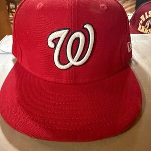 Washington Nationals New Era Black 59FIFTY Fitted Cap